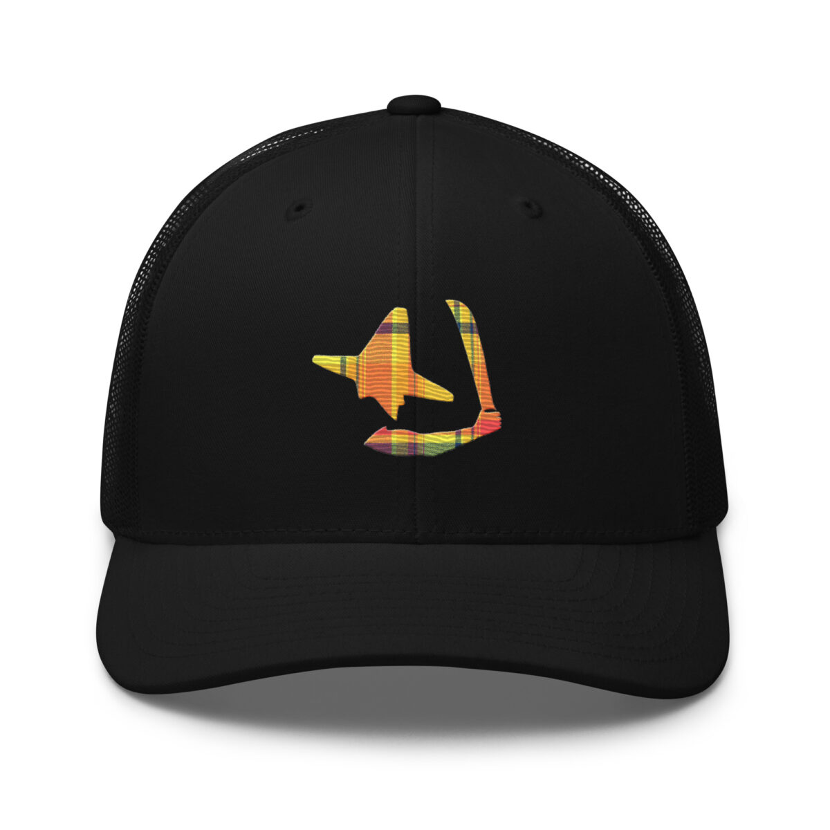 Retro trucker hat black front 6850234f8da0e.jpg