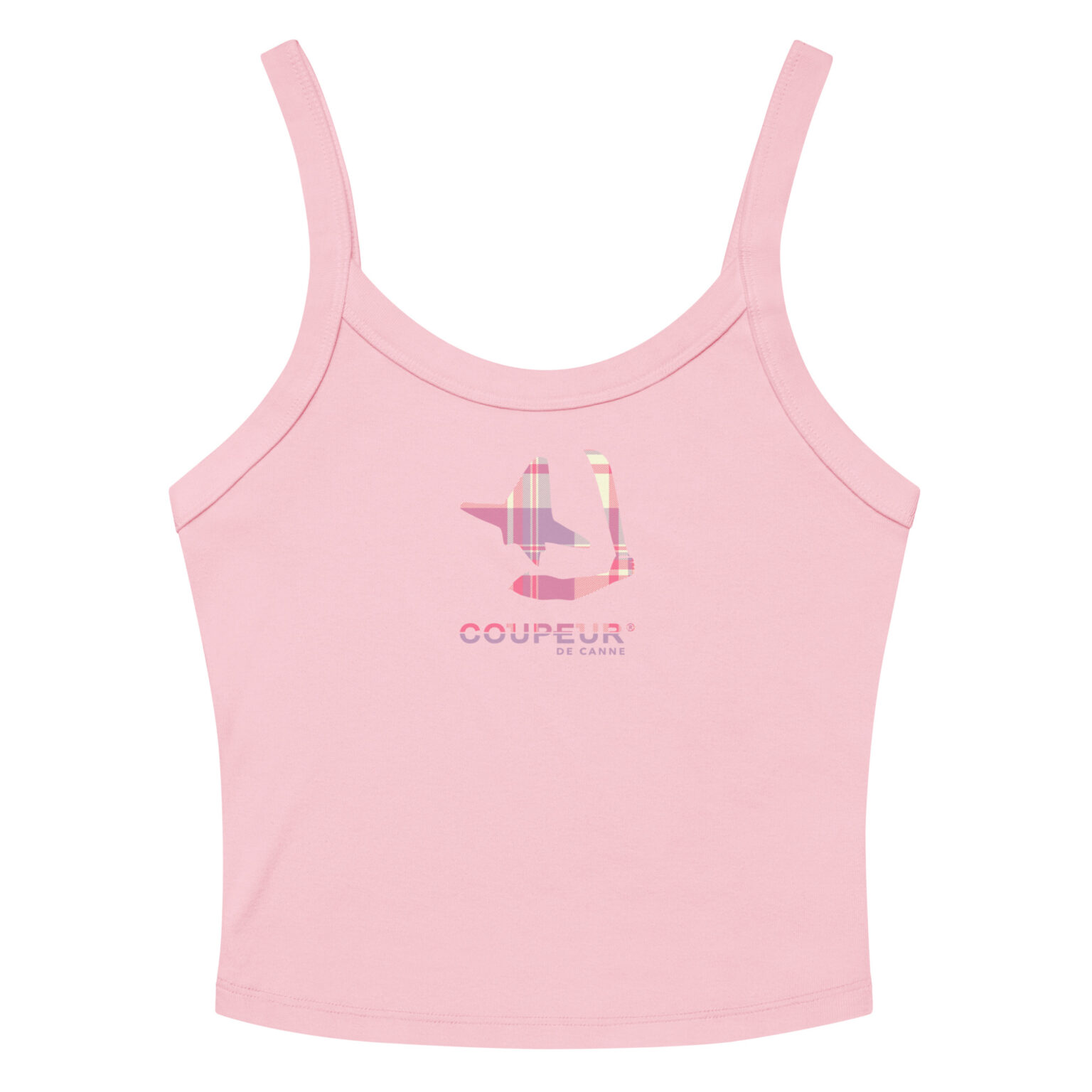 Womens micro rib tank top solid pink blend front 685021312ee26.jpg