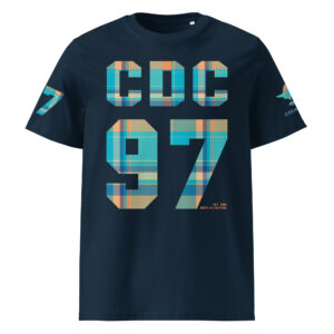 T-shirt US Madras Bleu